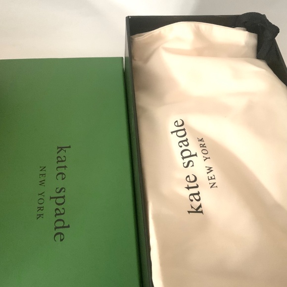 Kate Spade Marseille Ivory White Satin Bow Slingback Pumps Kitten Heel Shoes 8 - Picture 15 of 16